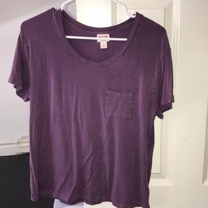 faded purple, soft tee